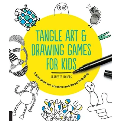 Abbildung von Tangle Art and Drawing Games for Kids: A Silly Book Creative Visual Thinking
