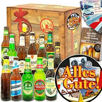 Abbildung von alles Gute Bier Paket Welt und DE Geschenk