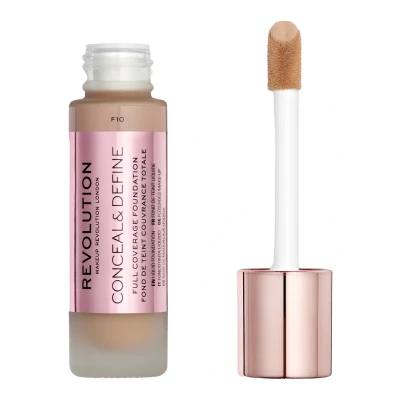 Abbildung von Makeup Revolution Conceal &amp; Define Foundation Foundation, Damen, Größe: 23 ml, F10