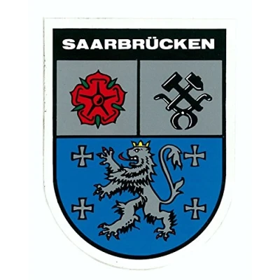 Abbildung von carstyling XXL Aufkleber Wappen Saarbrücken 60 x 45 mm