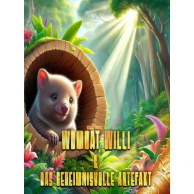 Abbildung von Wombat Willi &amp; das geheimnisvolle Artefakt: Ein verrücktes Abenteuer für Kinder zur Förderung der kognitiven Fähigkeiten des Kindes und Stärkung ... Kinderbuch + Malbuch Rätselbuch Lernbuch