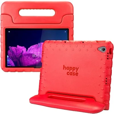 Abbildung von HappyCase Kinder Tablet Hülle Geeignet für Lenovo Tab P11/P11 Plus Kinderfreundliche Schutzhülle Kinderhülle mit Griff und Ständer Rot