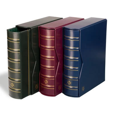 Abbildung von Leuchtturm, Vario Classic Gigant, Album (4 Ringe) ohne Inhalt, inkl. Schutzkassette Blau Abm: 263x310x90 mm. pro Stk.