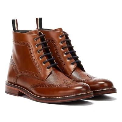 Abbildung von Ben Sherman Alfred Brogue Braune Herrenstiefel Aus Leder EUR 45