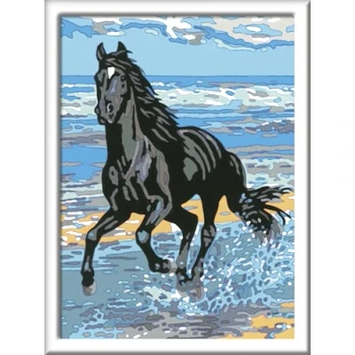 Abbildung von Ravensburger Malen nach Zahlen Classic Serie D Pferde Pferd am Strand 28565