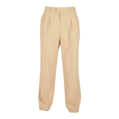Abbildung von Urban Classics Double Pleated Pants Stoffhose, Herren, Größe: 28, Unionbeige