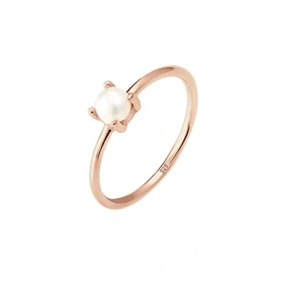 Abbildung von Elli Ring Damen Solitär mit Süßwasserzuchtperle in 925 Sterling Silber