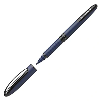 Abbildung von Schneider 183001 One Business Tintenroller (Dokumentenecht mit 0,6 mm Strichstärke, Made in Germany) 10er Pack, schwarz