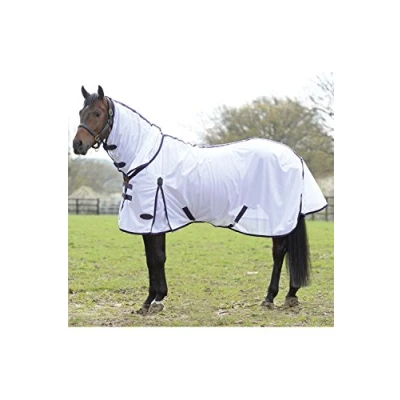 Abbildung von Weatherbeeta Fliegendecke Comfitec Essential Mesh Neck Weiß/Lila/Schwarz 145cm