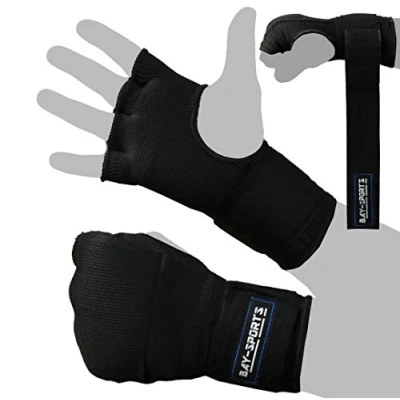 Abbildung von BAY Sports Boxbandagen Fast gepolsterte Box Bandagen Handbandagen schwarz