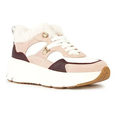Abbildung von Geox Damen D DIAMANTA C Sneaker, White/Nude, 38 EU