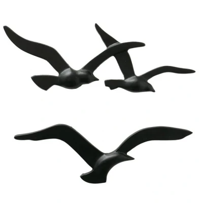 Abbildung von BOLTZE GRUPPE GmbH Wanddekoobjekt Wandobjekt Birdy, Möwe Metall 2er Set