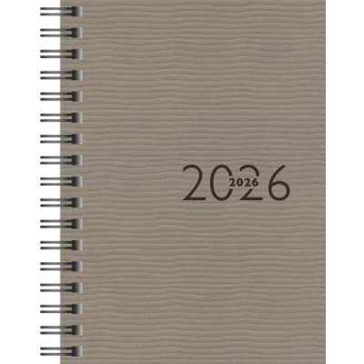 Abbildung von rido/idé Taschenkalender Modell perfect/Technik I (2025), 2 Seiten = 1 Woche, A6, 208 Seiten, Kunstleder Einband Gratello, schwarz