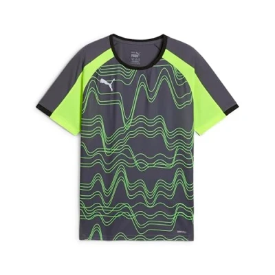 Abbildung von Puma individualLIGA Graphic Fußballtrikot Teenager Für Kinder Mit Print Galactic Gray/Yellow Alert Größe: 15 16Y