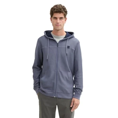 Abbildung von TOM TAILOR Herren Sweatshirtjacke mit Kapuze, 11281 Dove Grey, XXL