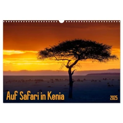 Abbildung von Auf Safari in Kenia 2025 (Wandkalender DIN A3 quer), CALVENDO Monatskalender