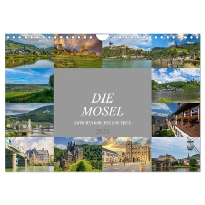 Abbildung von Die Mosel zwischen Koblenz und Trier (Wandkalender 2025 DIN A4 quer), CALVENDO Monatskalender