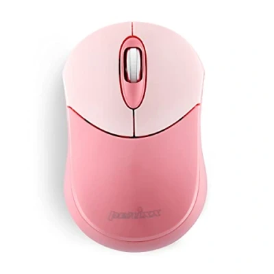 Abbildung von Perixx PERIMICE 802PK kabellose Bluetooth Maus, tragbares Design, kompatibel mit Windows, iOS und Android PC, Laptop, Tablet Smartphone, Rosa