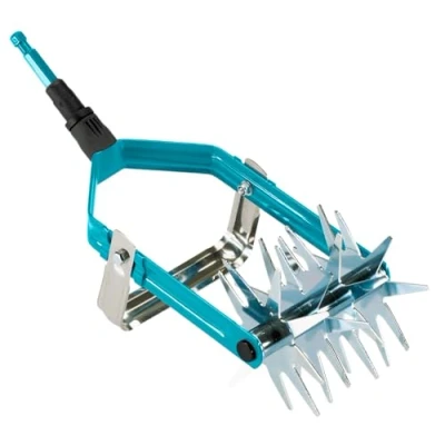 Abbildung von Gardena combisystem Sternfräse mit Jätemesser:Gartenfräse zur Saatvorbereitung &amp; Bodenlockerung,14 cm Arbeitsbreite, hochwertiger Qualitätsstahl,Duroplast beschichtet, Sternräder verzinkt(3195 20)