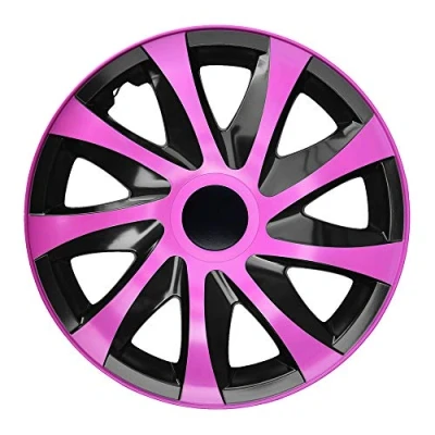 Abbildung von NRM KO243 Radzierblende Draco CS, Schwarz/Rosa, 15 Zoll, 4er Set