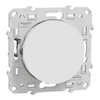 Abbildung von Schneider Electric S525204 Odace, Wechselschalter, 10 AX, Schnellanschluss, Neutralweiß, A mit Krallen
