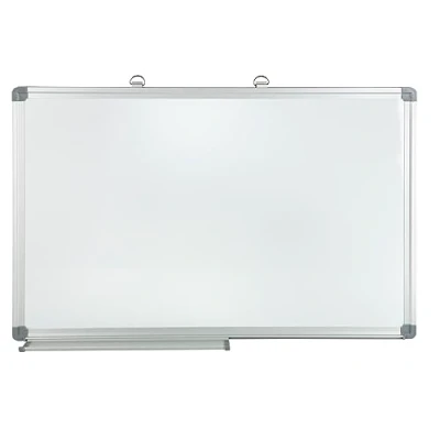Abbildung von Idena 568019 Whiteboard mit Aluminiumrahmen und Stiftablage, ca. 60 x 40 cm groß, zur Wandmontage geeignet, ideal für das Büro zu Hause