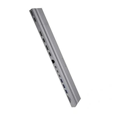 Abbildung von Hyper® Hyperdrive 4K Multi Display Dockingstation 15 wichtige Anschlüsse, Anschluss von bis zu 3 Bildschirmen mit 60Hz