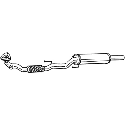 Abbildung von BOSAL 280 417 Vorschalldämpfer VOLKSWAGEN: Fox Schrägheck