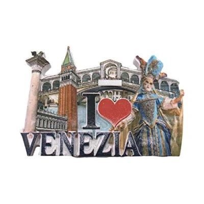Abbildung von 3D Venedig Italien Kühlschrank Kühlschrankmagnet Tourist Souvenirs Handgemachte Harz Handwerk Magnetische Aufkleber Home Küche Dekoration Reise Geschenk