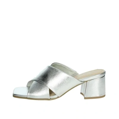 Abbildung von Marco Tozzi Pantolette hoch, Damen, Größe: 38, Silver Hochwertiges lederimitat