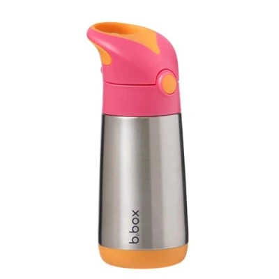 Abbildung von b.box Trinkflasche aus Edelstahl, isoliert, Lemon Sherbet, 12 Monate + 350 ml, 1 Stück
