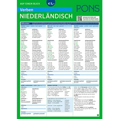 Abbildung von PONS Verben auf einen Blick Niederländisch (PONS Blick)