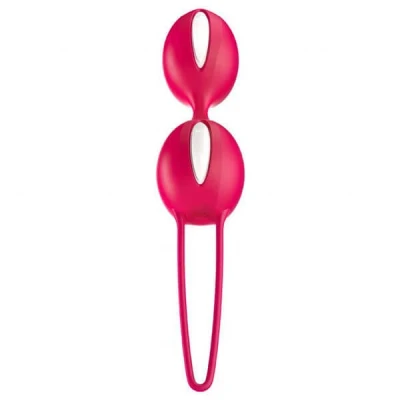 Abbildung von FUN FACTORY Beckenbodentrainer SMARTBALLS DUO (Violett), Made in Germany Liebeskugeln für fortgeschrittene Frauen 100% medizinisches Silikon