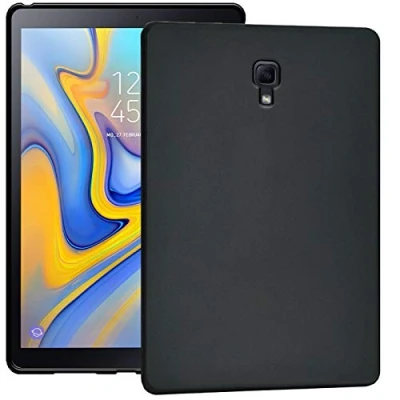 Abbildung von Verco Hülle für Samsung Galaxy Tab A 10.5 (2018), Schutzhülle Tablet Tasche Silikon Cover [T590 / T595], Schwarz