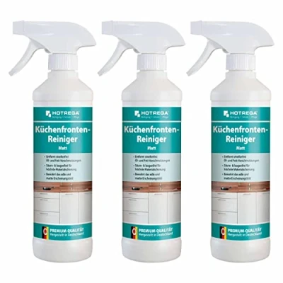 Abbildung von HOTREGA Küchenfronten Reiniger matt 500 ml, Küchenreiniger, Entfetter, streifenfrei (3x 500ml)