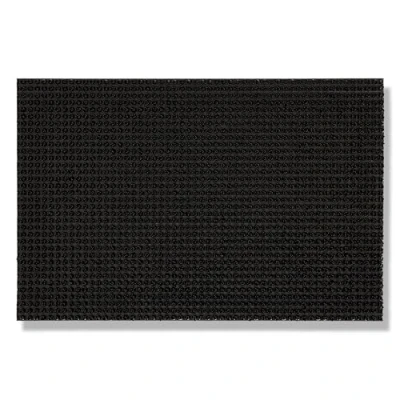 Abbildung von Wetterfeste Fußmatte Garten Schwarz 40 x 60 cm Schmutzfangmatte außen Fussmatte leicht zu reinigen Türmatte Plastik Borsten 2 hoch