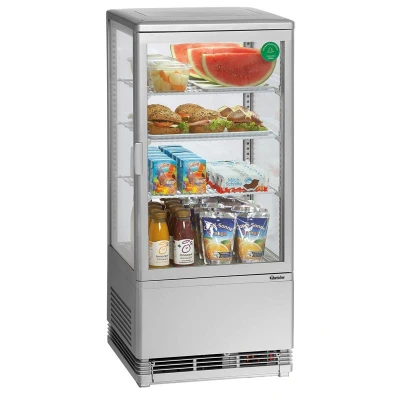 Abbildung von Mini Kühlvitrine 78L, silber