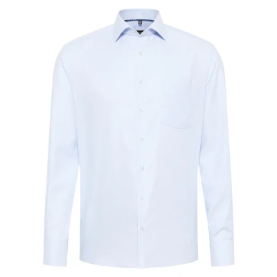 Abbildung von Eterna Strukturiertes Twillhemd Modern FIT Hemd, Herren, Größe: 40x65, Hellblau