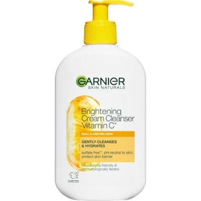 Abbildung von Garnier SkinActive Glow Booster Cream Cleanser Vitamin C Face Cleaning Gently Cleanses &amp; Hydrates, 250 ml