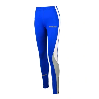 Abbildung von Airtracks Damen Thermo Laufhose Lang Winter Funktions Running Tight Warm Atmungsaktiv Reflektoren royal blau XXL