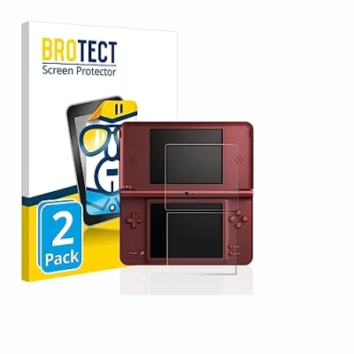 Abbildung von BROTECT (2 Stück Schutzfolie für Nintendo DSi XL Displayschutz Folie Ultra Klar