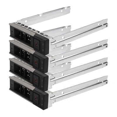 Abbildung von Heretom 4 Stück 3,5 Zoll X7K8W Y796F Festplatten Rahmen Hot Swap SAS SATA HDD Tray Caddy für Dell XC640 10 XC740xd 12 R240 R340 R440 R540 R640 R740 R740xd R6415 R7415 R7425