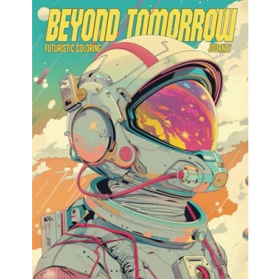 Abbildung von Beyond Tomorrow: Coloring Book for Kids and Teens, Space, Rockets, Robots, Futuristic Worlds