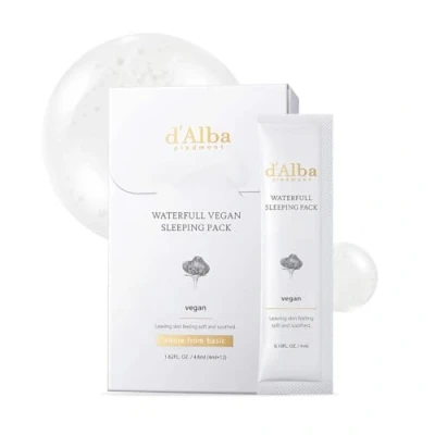 Abbildung von d&#039;alba Italienisches White Truffle Waterfull Vegan Sleeping Pack, nicht abwaschbare Nachtserummaske