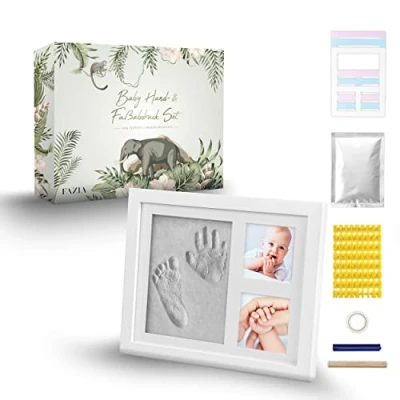 Abbildung von FAZIA Gipsabdruck Baby Hand und Fuß Handabdruck Fußabdruck Geschenk zur Geburt Gipsabdruckset Abdruckset