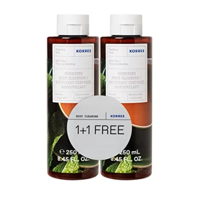 Abbildung von Korres MINT TEA 1+1 Shower GEL SET Körperpflegeset, Größe: One Size,