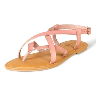 Abbildung von Amazon Essentials Damen Freizeitsandale mit Riemchen, Staubrosé, 43 EU
