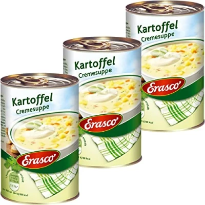 Abbildung von Erasco Kartoffel Cremesuppe mit Rauchspeck fein cremig 390ml 3er Pack