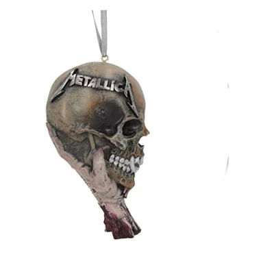 Abbildung von Nemesis Now Metallica Sad But True Hängeornament, 10,8 cm, offizielles Lizenzprodukt von Metallica, Rockband Weihnachtsdekoration, gegossen aus feinstem Harz, fachmännisch handbemalt