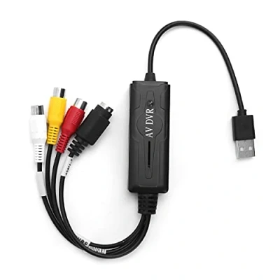 Abbildung von VBESTLIFE USB 2.0 Video Digital Converter Audio Erfassungskartenadapter für NTSC/PAL/SECAM, Unterstützung WIN10